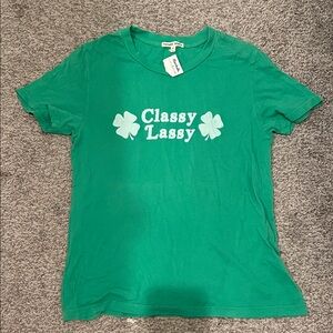 Classy Lassy Green T-Shirt medium nwt